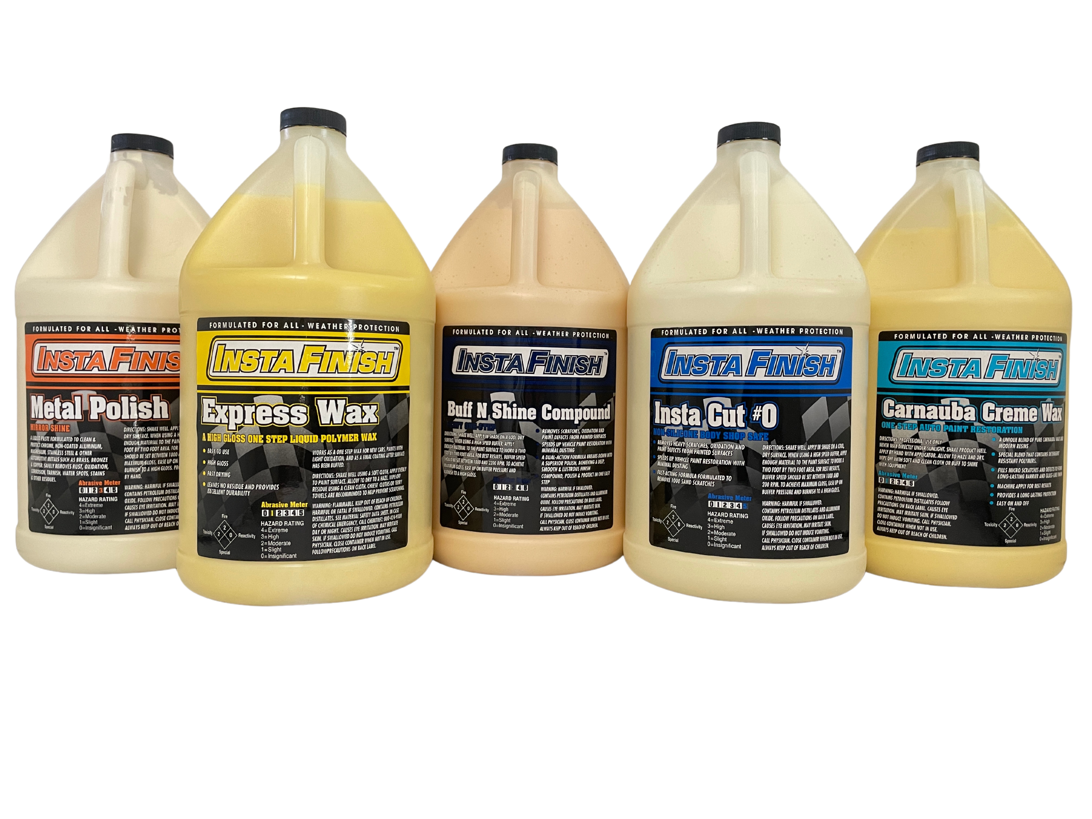 5 of the Insta Finish products in the gallon bottle