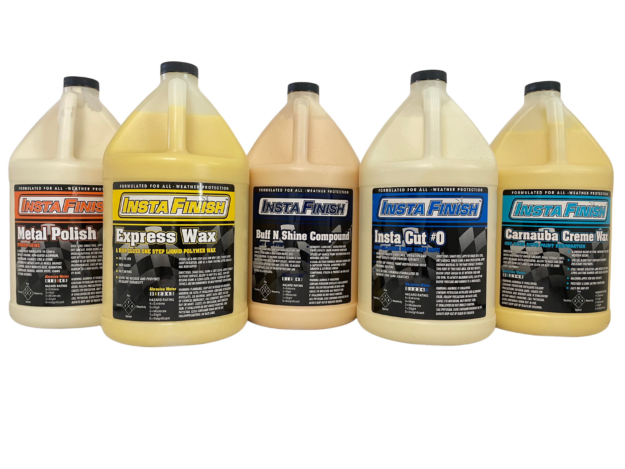 5 of the Insta Finish products in the gallon bottle
