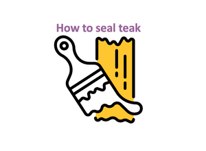 How to seal teak